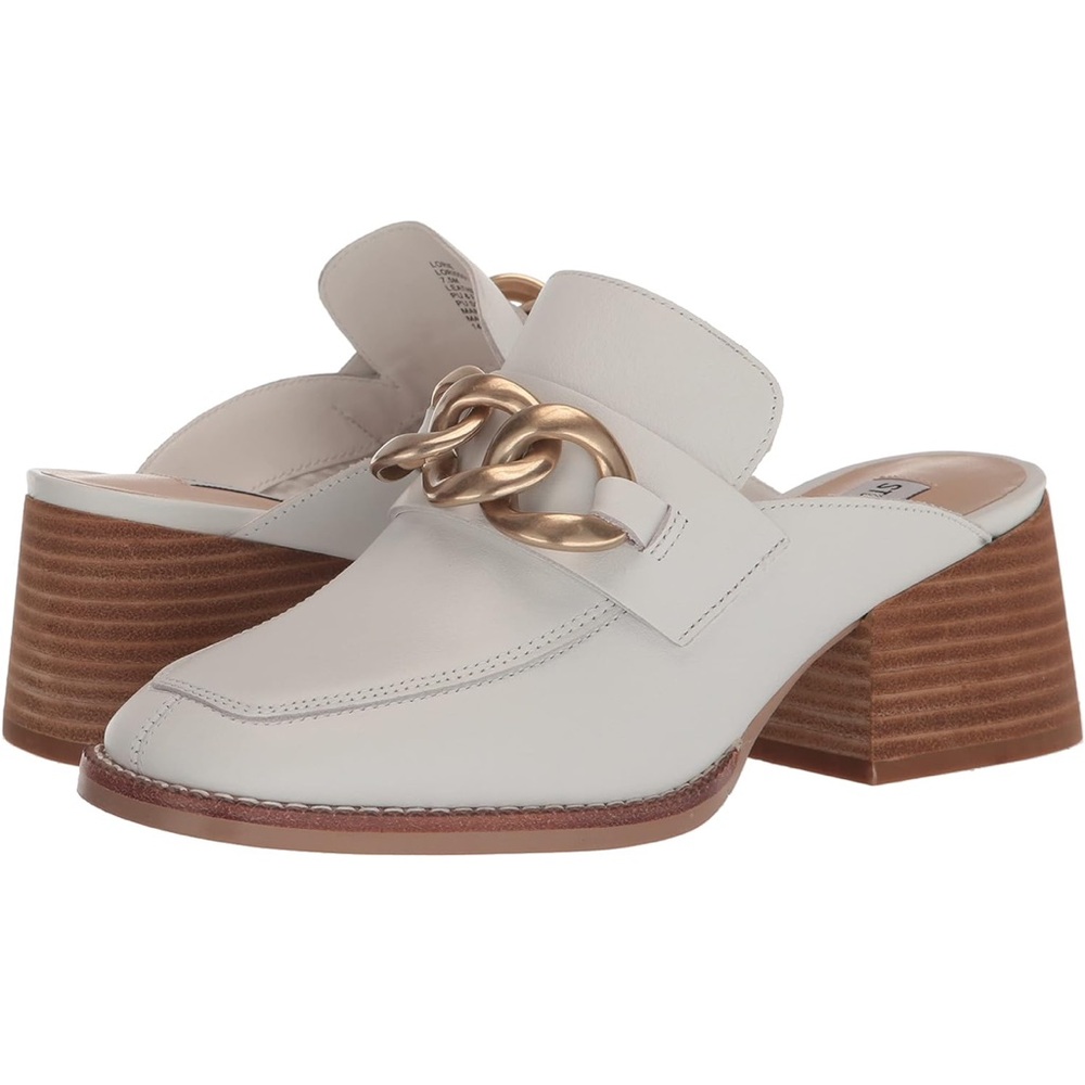 White Steve Madden Platform Clogs